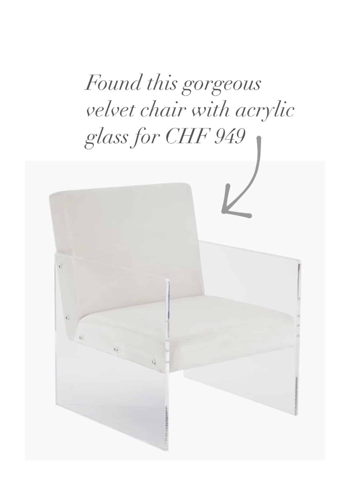 Recreate Acrylic Chair for CHF 949